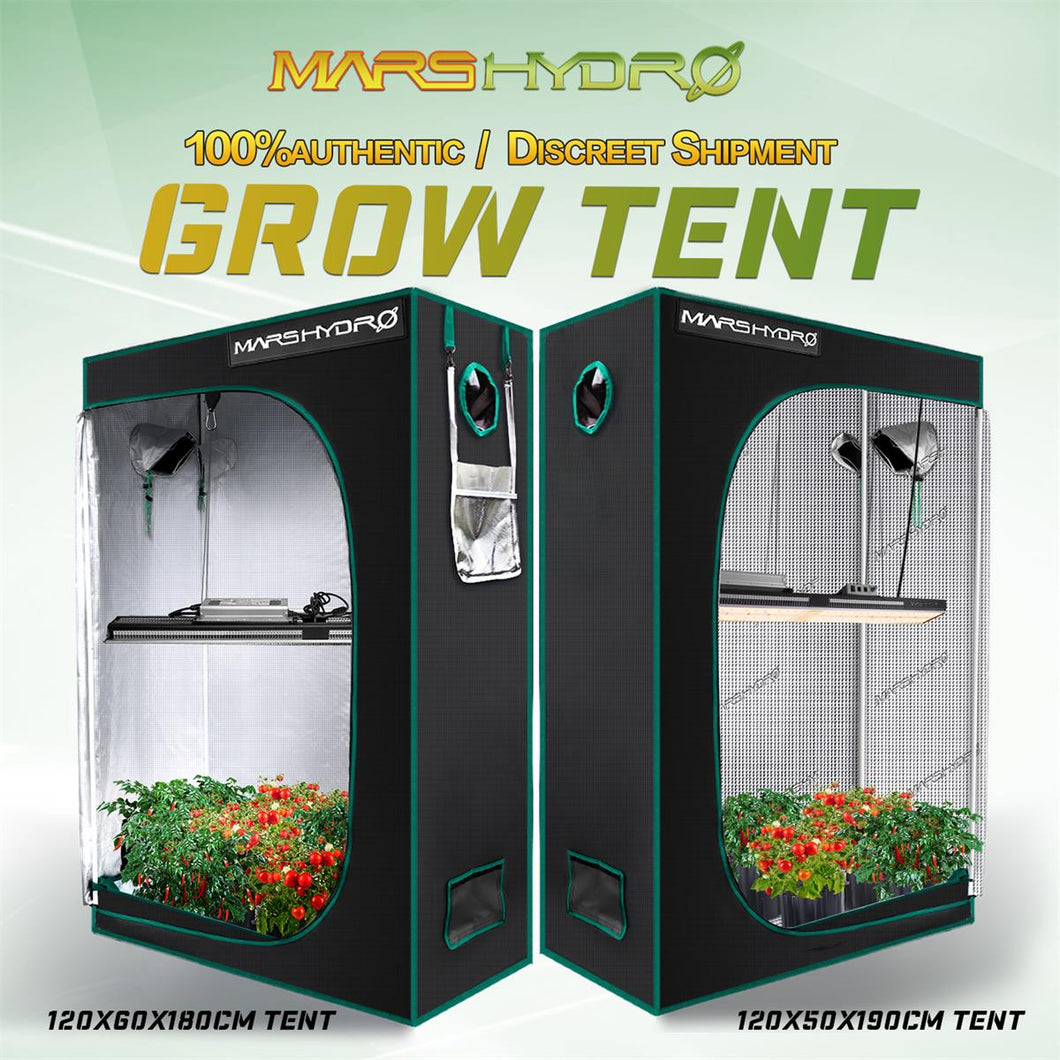 Mars Hydro120x60x180CM & 120x50x190CM Grow Tent 1680D Non toxic Waterproof Reflective For Hydroponic Indoor Grow Box Room tent