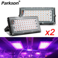 2pcs/lot LED Grow Light Full Spectrum Phyto Lamp For Plants 50W 220V LED Grow Lamp Phytolamp Seed Greenhouse Growth Lighting