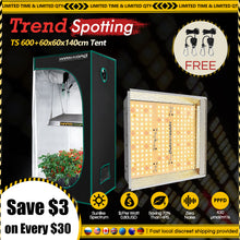 Load image into Gallery viewer, Mars Hydro Full Spectrum TS 600W LED Grow Light &amp; 1680D 60*60*140 Grow Tent , Hydroponics Lamp
