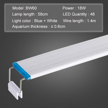 Load image into Gallery viewer, Aquarium LED Light Super Slim Fish Tank Aquatic Plant Grow Lighting Waterproof Bright Clip Lamp Blue LED 18-75cm for Plants 220v
