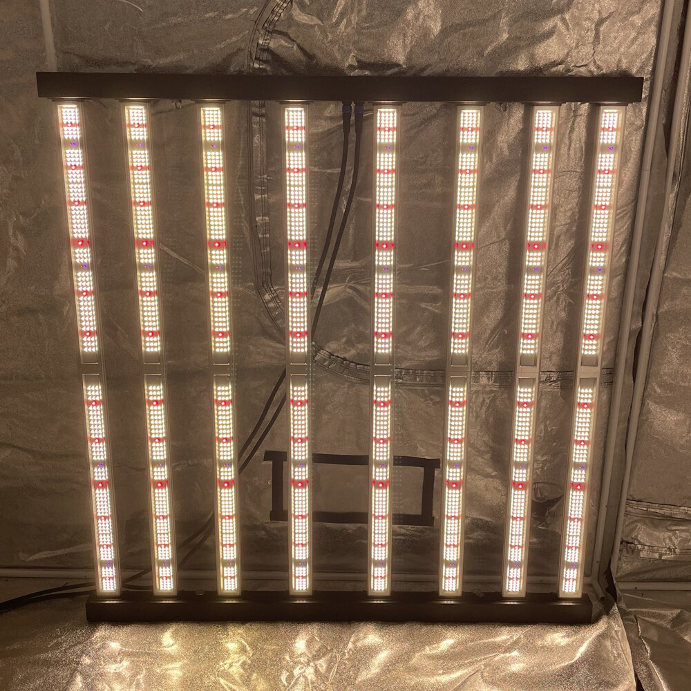 630W Uniform PPFD LED Full Spectrum GeekBeast Plus Switch Mod Chip 8 Bars Hyroponic Light Indoor Growing for 1.5x1.5 grow tent