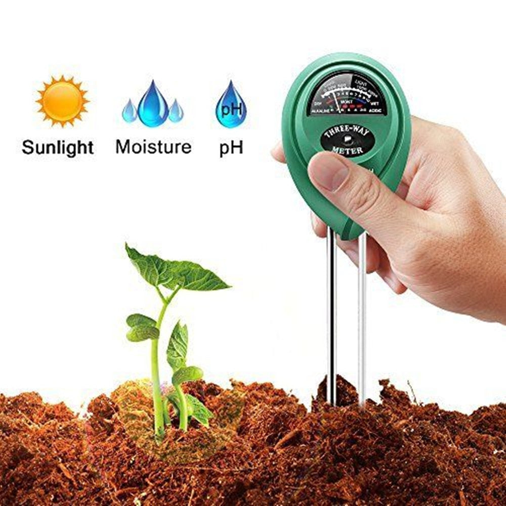 3 in 1 Soil Water Moisture Light PH Meter Tester Digital Analyzer Test Detector for Plant Flower Hydroponic Garden Detector