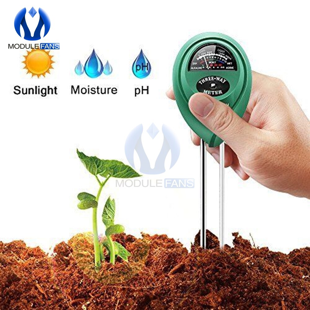 3 in 1 Soil Water Moisture Light PH Meter Tester Digital Analyzer Test Detector For Garden Plant Flower Hydroponic Garden Tool