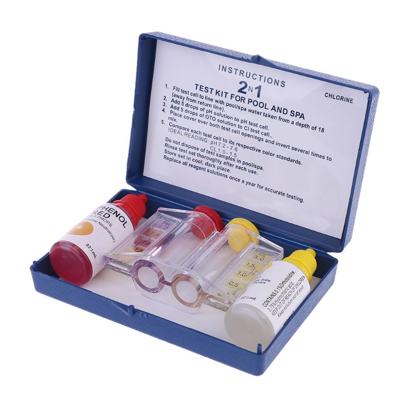 <transcy>pH Chloor Waterkwaliteit Test Kit Zwembad Hydrocultuur Aquarium Tester</transcy>