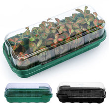 Load image into Gallery viewer, Plant Seeds Nursery Flower Pots Plastic Plant Germination Seedling Tray With Lids Hydroponic Seeds Grow Box Mini Greenhouses
