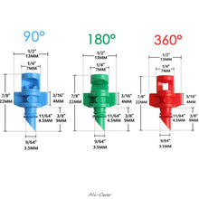 Laad afbeelding in Galerijviewer, &lt;transcy&gt;25x Nozzle Jet 90/180/360 graden Voor Klonen Machine Hydrocultuur Systeem Tuin Watering Irrigatie Slang Eenvoudige Micro Sproeier&lt;/transcy&gt;
