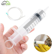 50ml/100ml/150ml/200ml Plastic Reusable Big Large Hydroponics Nutrient Sterile Health Measuring Syringe Tools Cat Feeding Acc