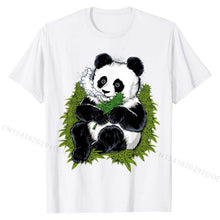 Load image into Gallery viewer, Panda Eating  Cannabis Panda Funny Weed Panda T-Shirt Fashionable Men&#39;s T Shirt Printing Tops Shirts Cotton Normal
