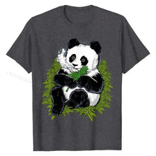 Load image into Gallery viewer, Panda Eating  Cannabis Panda Funny Weed Panda T-Shirt Fashionable Men&#39;s T Shirt Printing Tops Shirts Cotton Normal
