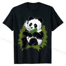 Load image into Gallery viewer, Panda Eating  Cannabis Panda Funny Weed Panda T-Shirt Fashionable Men&#39;s T Shirt Printing Tops Shirts Cotton Normal
