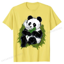 Load image into Gallery viewer, Panda Eating  Cannabis Panda Funny Weed Panda T-Shirt Fashionable Men&#39;s T Shirt Printing Tops Shirts Cotton Normal
