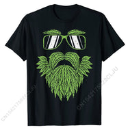 <transcy>Weed Baard Shirt Gezicht Cannabis Ierse Hipster Gift T-Shirt Grappige Mannen Shirts Katoenen Tops Shirts Funny</transcy>