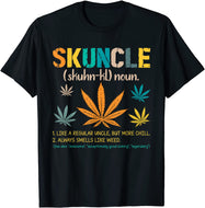 <transcy>Skuncle Definition Grappige Weed Pot Cannabis Stoner Oom T-Shirt Custom 3D Gedrukt Tops & Tees Hot Koop Katoen Mannen T-shirts</transcy>
