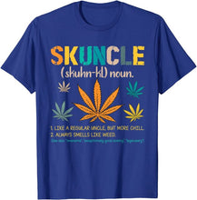 Load image into Gallery viewer, Skuncle Definition Funny Weed Pot Cannabis Stoner Uncle T-Shirt Custom 3D Printed Tops &amp; Tees Hot Sale Cotton Men T Shirts
