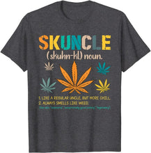 Load image into Gallery viewer, Skuncle Definition Funny Weed Pot Cannabis Stoner Uncle T-Shirt Custom 3D Printed Tops &amp; Tees Hot Sale Cotton Men T Shirts
