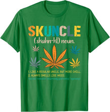 Load image into Gallery viewer, Skuncle Definition Funny Weed Pot Cannabis Stoner Uncle T-Shirt Custom 3D Printed Tops &amp; Tees Hot Sale Cotton Men T Shirts
