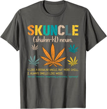 Load image into Gallery viewer, Skuncle Definition Funny Weed Pot Cannabis Stoner Uncle T-Shirt Custom 3D Printed Tops &amp; Tees Hot Sale Cotton Men T Shirts
