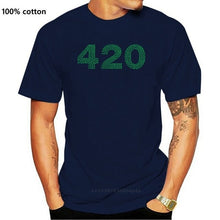 Load image into Gallery viewer, Clothing Tops 420 Green Cannabier Logo Weed Funny Minimalistic Printed Cotton MenT-Shirtmale Tees
