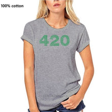 Load image into Gallery viewer, Clothing Tops 420 Green Cannabier Logo Weed Funny Minimalistic Printed Cotton MenT-Shirtmale Tees
