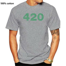 Laad afbeelding in Galerijviewer, &lt;transcy&gt;Kleding Tops 420 Groen Cannabier Logo Weed Grappige Minimalistische Gedrukte Katoenen Mannen T-Shirt Mannen Tees&lt;/transcy&gt;
