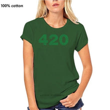 Load image into Gallery viewer, Clothing Tops 420 Green Cannabier Logo Weed Funny Minimalistic Printed Cotton MenT-Shirtmale Tees
