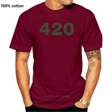 Laad afbeelding in Galerijviewer, &lt;transcy&gt;Kleding Tops 420 Groen Cannabier Logo Weed Grappige Minimalistische Gedrukte Katoenen Mannen T-Shirt Mannen Tees&lt;/transcy&gt;
