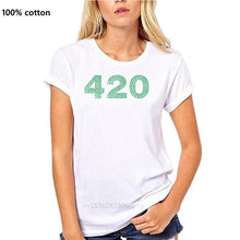 Load image into Gallery viewer, Clothing Tops 420 Green Cannabier Logo Weed Funny Minimalistic Printed Cotton MenT-Shirtmale Tees
