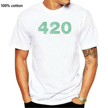 Laad afbeelding in Galerijviewer, &lt;transcy&gt;Kleding Tops 420 Groen Cannabier Logo Weed Grappige Minimalistische Gedrukte Katoenen Mannen T-Shirt Mannen Tees&lt;/transcy&gt;
