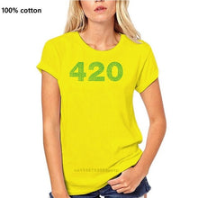 Laad afbeelding in Galerijviewer, &lt;transcy&gt;Kleding Tops 420 Groen Cannabier Logo Weed Grappige Minimalistische Gedrukte Katoenen Mannen T-Shirt Mannen Tees&lt;/transcy&gt;
