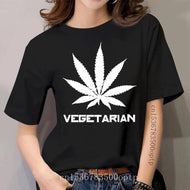 Create Tee Shirt Homme Cannabi Vegetarian S~3XL Beauty Black T Shirt Printed T-Shirt Online Shopping