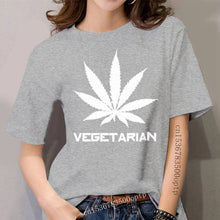 Load image into Gallery viewer, Create Tee Shirt Homme Cannabi Vegetarian S~3XL Beauty Black T Shirt Printed T-Shirt Online Shopping
