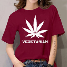 Load image into Gallery viewer, Create Tee Shirt Homme Cannabi Vegetarian S~3XL Beauty Black T Shirt Printed T-Shirt Online Shopping
