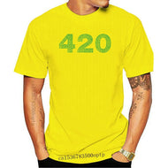 New Clothing Tops 420 Green Cannabier Logo Weed Funny Minimalistic Printed Cotton MenT-Shirtmale Tees