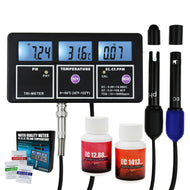 5-in-1 Water Quality Multi-parameter PH EC CF TDS(ppm) Temperature Test Meter Aquariums Hydroponics Pool Fish Tank Pond Drinking